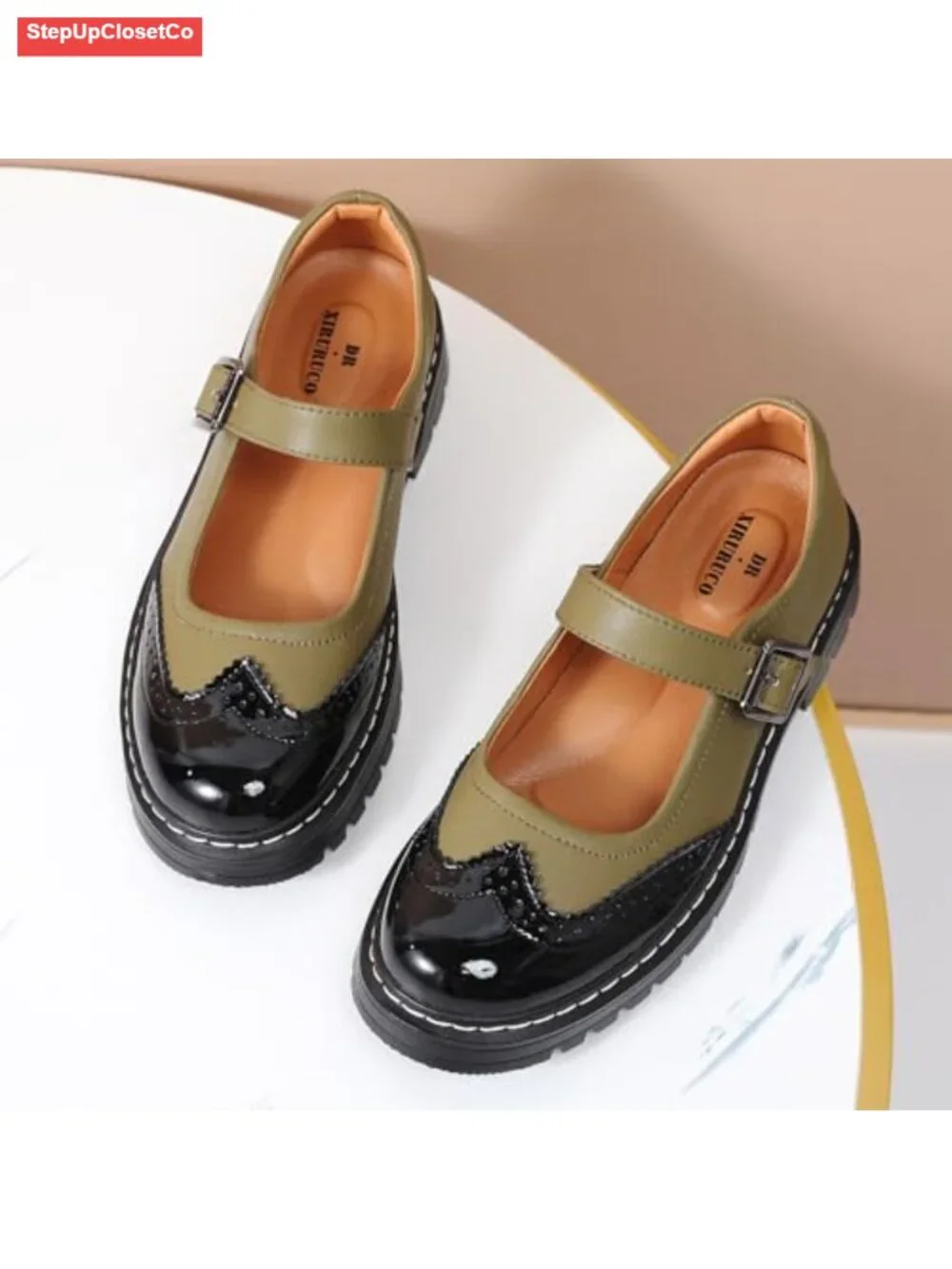 Women's Mary Jane Platform Shoes Non-Slip Adjustable Strap